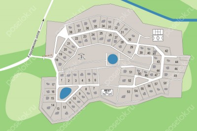 План поселка Митрополье