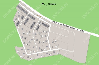 План поселка Новое-Аристово