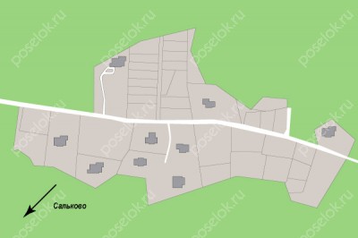 План поселка Поречье Дачное