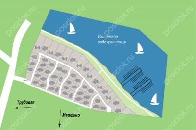 План поселка Монаково