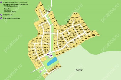 План поселка Madison Park
