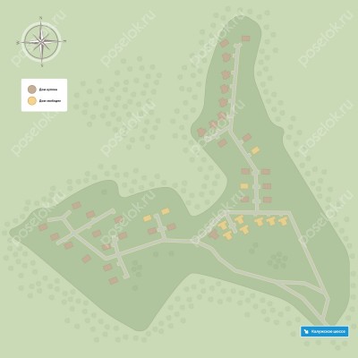 План поселка Экопоселок Варварино