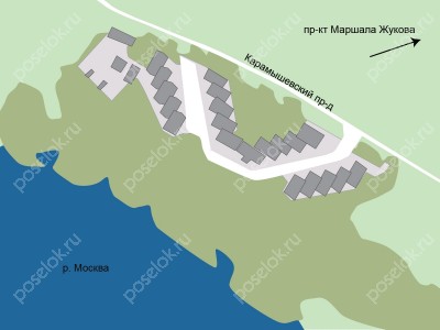 План поселка Годуново