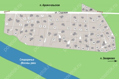 План поселка Архангельское УПДП