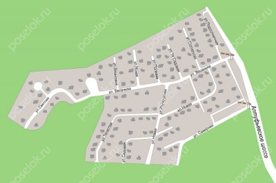 План поселка Вешки-2