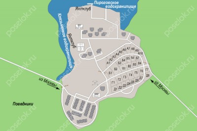 План поселка Дубрава